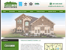 Tablet Screenshot of greenecobuilds.com
